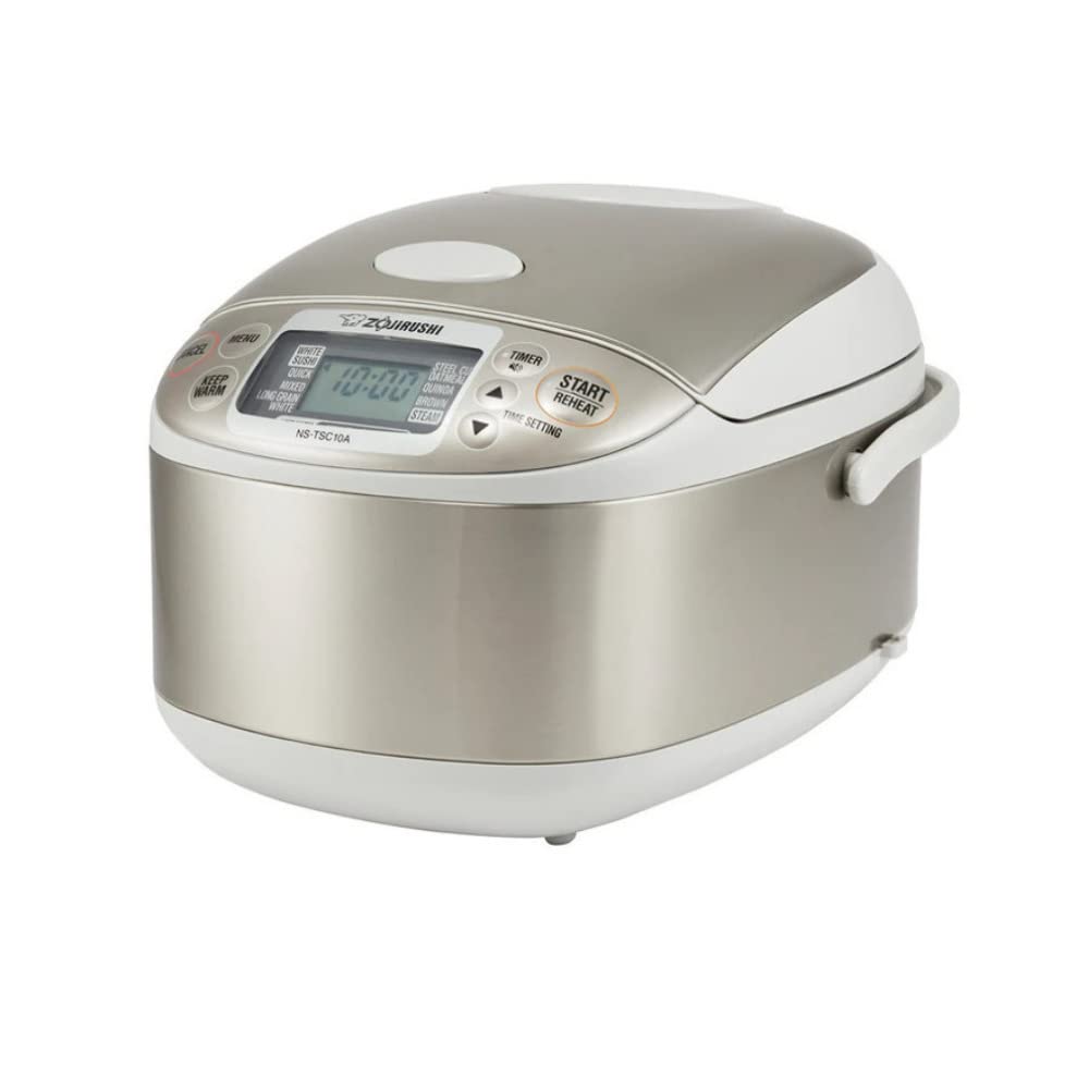 Zojirushi NS-TSC10 5-1/2-Cup (Uncooked) Micom Rice Cooker and Warmer, 1.0-Liter