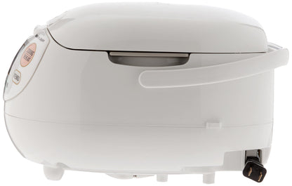 Zojirushi NS-ZCC10 Neuro Fuzzy Rice Cooker and Warmer 5.5 Cup, Premium White - Advanced Micom Technology