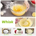 Bonsenkitchen Immersion Blender, 20 Variable Speeds & Turbo, 4-In-1 Stainless Steel Handheld Blender Stick Mixer with Egg Whisk, Beaker & Chopper Bowl electric mixer - Image 8