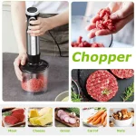 Bonsenkitchen Immersion Blender, 20 Variable Speeds & Turbo, 4-In-1 Stainless Steel Handheld Blender Stick Mixer with Egg Whisk, Beaker & Chopper Bowl electric mixer - Image 9